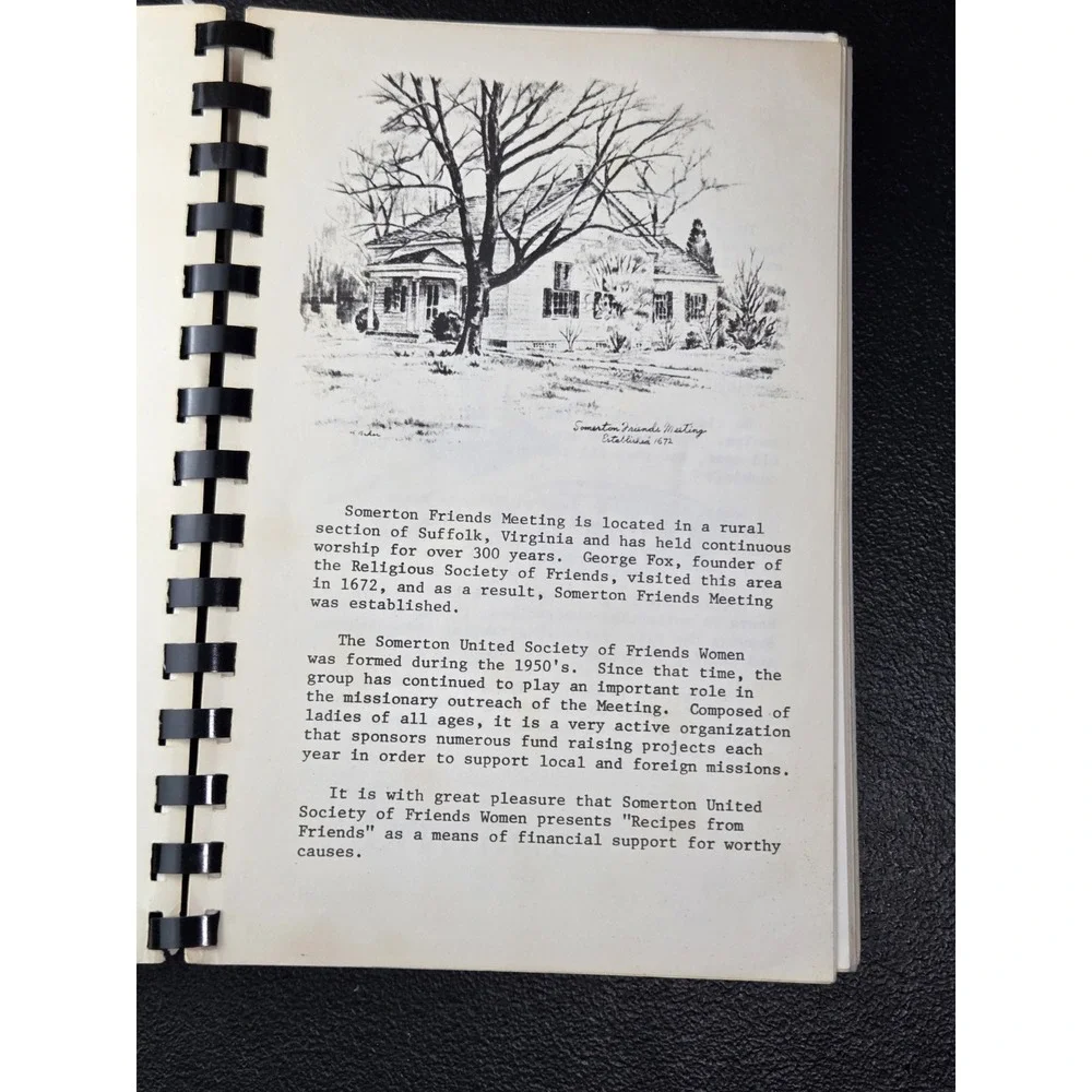 VTG Recipes From Friends United Society of‎ Friends Somerton VA Meeting Cookbook